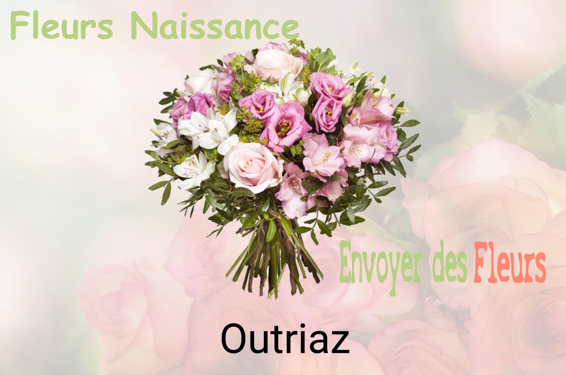 Bouquet de fleurs de naissance livré à Outriaz